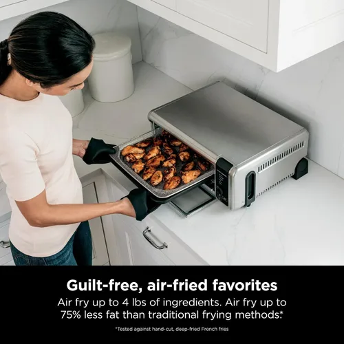Miniatura 2 de Ninja SP080 Foodi - Horno de encimera digital con función 6 en 1, capacidad abatible y lejos para espacio de almacenamiento, con cesta de freír