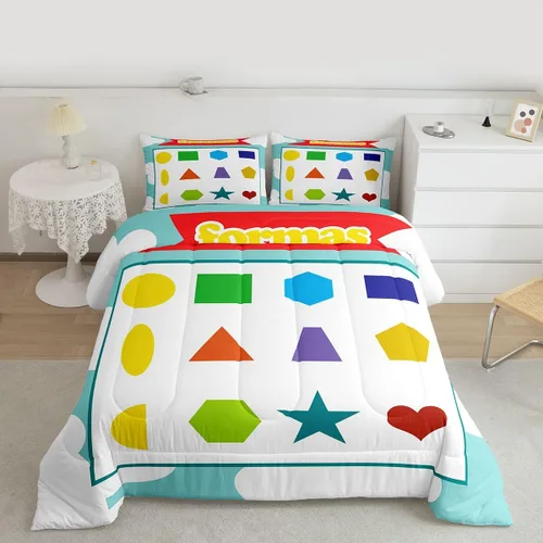 Miniatura 34 de Feelyou Juego de edredón de música rock para niños, edredón colorido con estampado de mariposas para niños y niñas, juego de ropa de cama de Multi