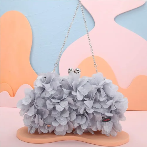 Miniatura 5 de Fawziya Carteras con corte floral para mujer, bolsos y embragues de noche
