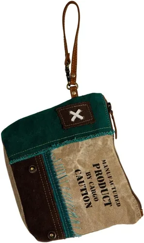Miniatura 4 de Bolso de cuero occidental para mujer - Bolso de mano de lona reciclada