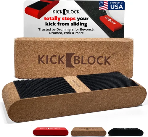 Miniatura 8 de KickBlock Anclaje para Bombo – El Mejor Tope de Batería del Mundo para la Prevención de Movimiento y Deslizamiento – Tecnología Ultra-Grip
