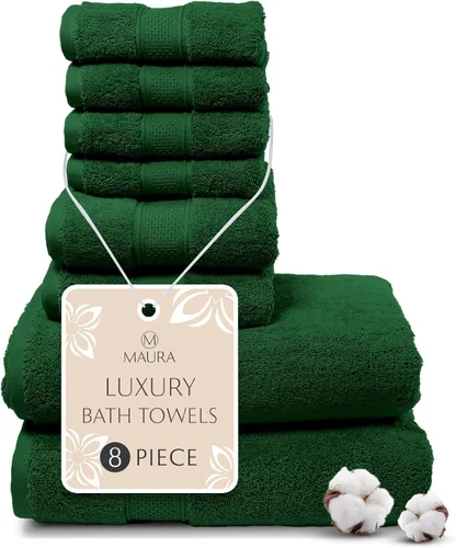 Miniatura 16 de Set de 8 piezas de toallas de baño. 2017 (Nueva colección). 2 toallas de baño, 2 toallas de mano, 4 paños. Toallas turcas calidad premium. Super