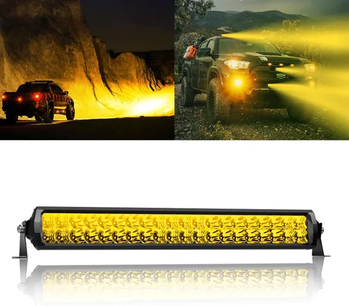 Miniatura 12 de Barra de luz LED de 12 pulgadas EK ENNOKING de doble fila, foco marino blanco, alta luminosidad, 100 W, luz LED de haz puntual y de inundación, luz