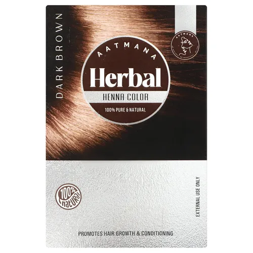 Miniatura 3 de Tinte de cabello de henna marrón oscuro herbario con bondad de 9 hierbas Henna Mehndi marrón oscuro para cabello, hace que el cabello sea suave
