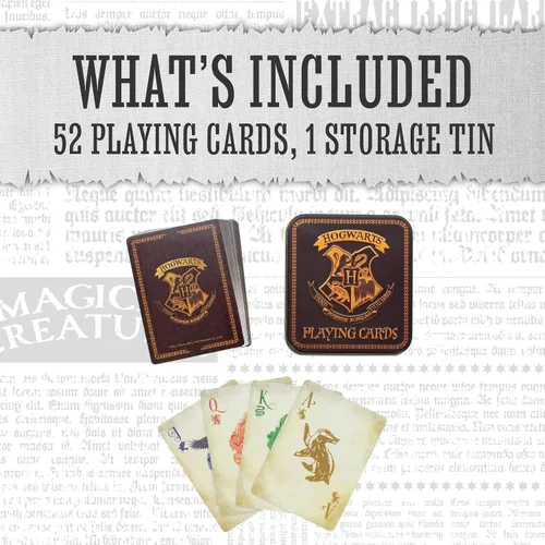 Miniatura 3 de Paladone Cartas de Harry Potter con símbolos de la casa de Hogwarts
