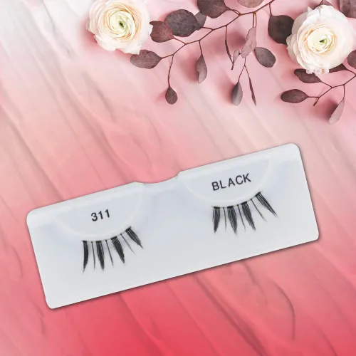 Miniatura 4 de Ardell Accent Half Lashes 311 - Negro, Pestañas Postizas de Media Pestaña Ligeras Estilo Ojo de Gato para Realce Natural del Ojo, Pestañas Postizas