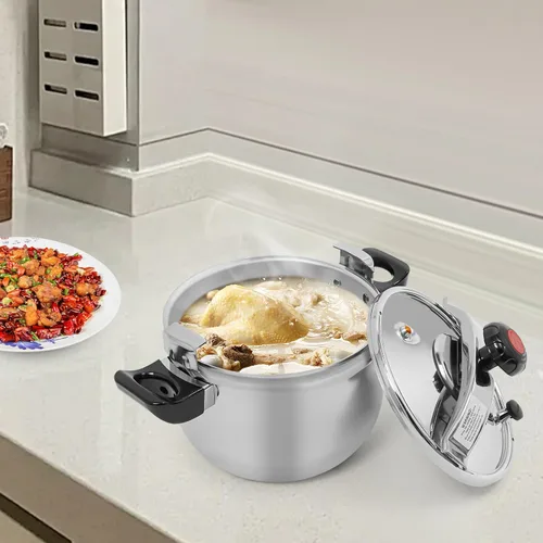 Miniatura 5 de Olla a presión de acero inoxidable de gran capacidad con múltiples funciones de protección para el hogar, restaurantes, comedores, compatible