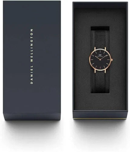 Miniatura 7 de Daniel Wellington Reloj Petite Ashfield, pulsera de malla negra mate