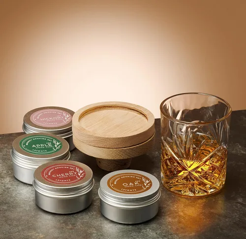 Miniatura 8 de Juego completo de ahumador de cóctel, juego de ahumador de vasos de whisky, kit de ahumador de cóctel con virutas de madera, cócteles antiguos