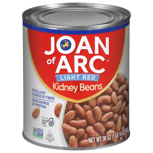 Miniatura 20 de Joan of Arc Beans, Riñón rojo claro, sin sal añadida, 15.5 onzas (paquete de 12)