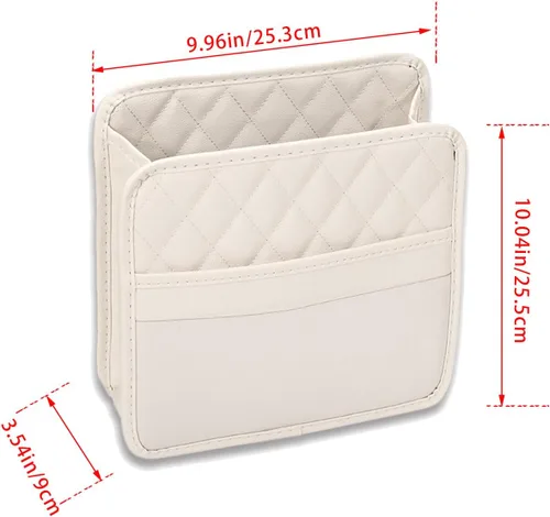 Miniatura 2 de Organizador de asiento trasero de automóvil con bolsillos de almacenamiento, bolsillo de almacenamiento para colgar del asiento trasero de vehículo