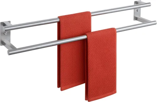 Miniatura 10 de Alise Toallero doble para baño, soporte para toallas de pared de 24 pulgadas, toalleros para baño, colgador de toallas de acero inoxidable SUS304