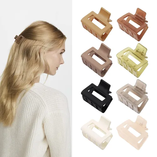 Miniatura 11 de Ivyu Pinzas para el cabello – 8 paquetes de pinzas pequeñas negras para mujeres, mini pinzas para el cabello de 1.57 pulgadas, accesorios de peinado