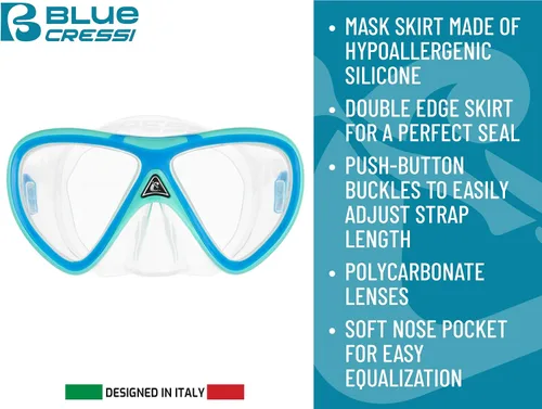 Miniatura 3 de CRESSI Seashell Seekers Set Azul/verde aguamarina