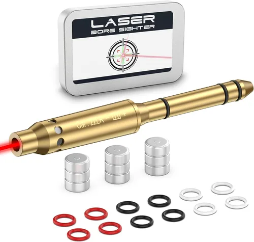 Miniatura 7 de Tipfun .22LR/.177 Cal/ 9mm /.375 Cal /.41 Cal / 40sw/10mm Visor Láser Rojo Calibrador Mira de Punto Rojo para Cañones de Pistolas, Revólveres