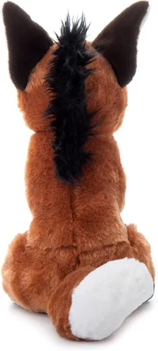 Miniatura 2 de The Petting Zoo Peluche de lobo de melena, regalos para niños, animales salvajes del zoológico Onez, juguete de peluche de lobo de melena de 12