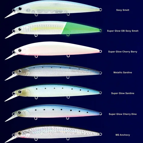 Miniatura 4 de LUCKY CRAFT Puntero de surf 115MR, Señuelos de pesca de surf de agua salada, Fletán, Perca de surf, Lubina blanca del mar, Lubina rayada, 714