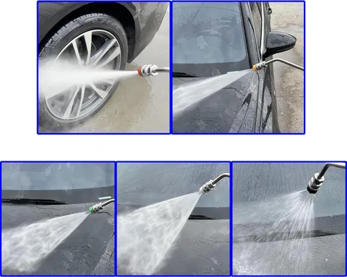 Miniatura 6 de FIXFANS - Varita para lavadora a presión de 45 grados, varita de extensión curvada de 15 pulgadas High Power Washer Extension Wand, 5 Spray