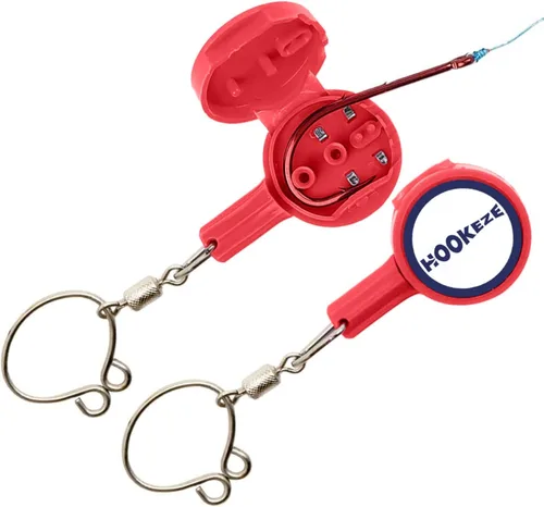 Miniatura 9 de HOOK-EZE Herramienta para atar nudos de pesca Protege de los anzuelos de pescado Ata nudos de pesca fácilmente Gadgets geniales para Verde