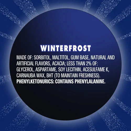 Miniatura 7 de ECLIPSE Winterfrost Sugar Free Chewing Gum Bulk Pack, 60 Piece Bottle (Pack of 24)