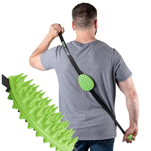 Miniatura 11 de Cactus Scratcher Rascador de espalda original - Herramienta de rascado de espalda de 2 lados para áreas de difícil acceso, correa duradera de 45