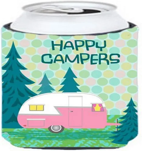 Miniatura 36 de Caroline's Treasures VHA3003LITERK Let's Adventure Glamping Trailer Botella de vino Hugger Botella Enfriador Manga Abrazador Lavable a Máquina