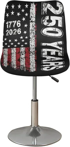 Miniatura 2 de 250th Anniversary - Juego de 2 fundas para taburetes de bar, fundas para sillas de taburete de mostrador con almohadilla de asiento impermeable