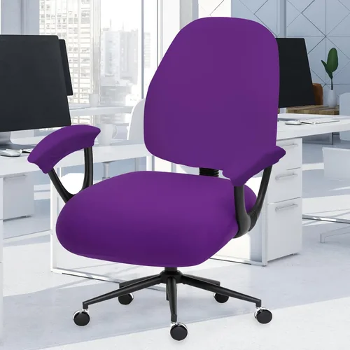 Miniatura 128 de Fundas elásticas para asiento de silla de oficina de escritorio - Funda universal de spandex para silla de computadora - Fundas removibles lavables