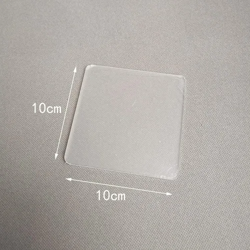 Miniatura 3 de Tabla de soporte de lámina acrílica de 2 piezas para manualidades de arcilla, rectángulo y cuadrado, transparente, placa de presión