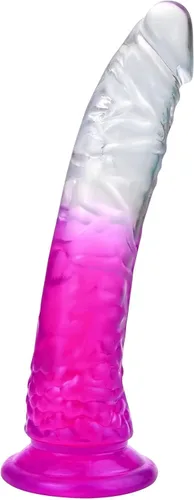Miniatura 10 de Consolador realista de gelatina, consolador de punto G con fuerte ventosa para juego sin manos, pene flexible realista, juguete de masturbación