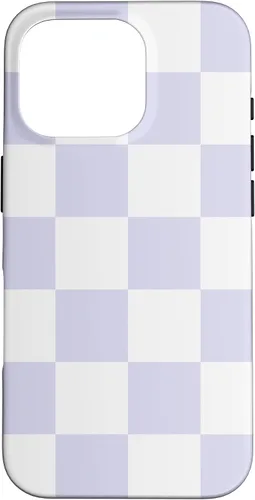 Miniatura 20 de Cute Pastel Lavender Off White Checker Pattern Design Case for iPhone 17