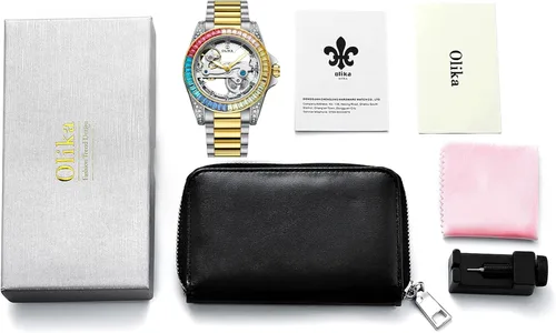 Miniatura 7 de Olika Women Watch Self Winding Mechanical Watch - Stainless Steel Skeleton Watch Luminous Waterproof Watch Business Stylish Watch for Woman