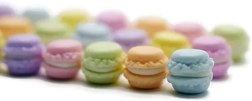 Miniatura 4 de 1shopforyou 21 piezas de mini detalles decorativos de macarrón francés – Pequeñas piezas de exhibición para decoración del hogar y estilo artesanal
