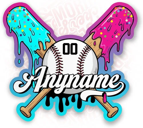 Miniatura 7 de Calcomanía de sóftbol con nombre personalizado, número de nombre personalizado, casco de sóftbol, casco de béisbol y sóftbol, calcomanía de vinilo