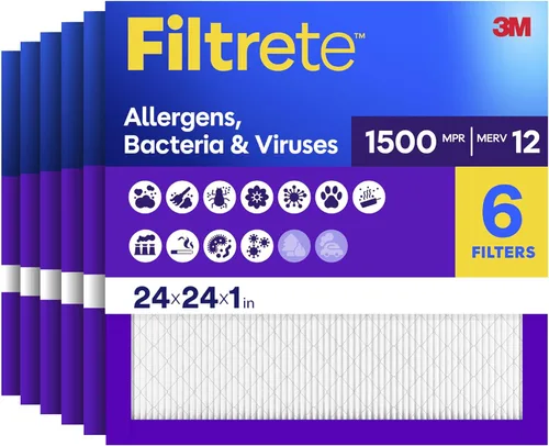 Miniatura 23 de Filtrete Filtro de aire para horno de CA de 17.5x23.5x1, MERV 12, MPR 1500, CERTIFICADO amigable para asma y alergias, filtro de limpieza de aire