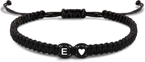 Btysun Pulseras con iniciales para mujeres, adolescentes, niñas, mejores amigas, regalos de cumpleaños, graduación, ajustable, letras A-Z, pulseras