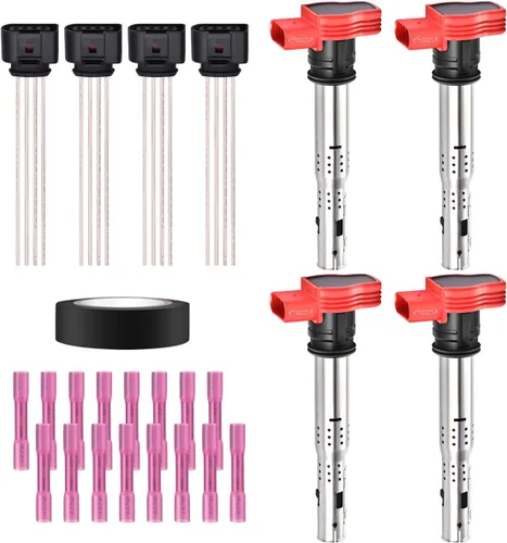 Miniatura 43 de Juego de 4 bobinas de encendido y conector hembra arnés de enchufe compatible con Infiniti Frontier Altima Versa Sentra NV200 Rogue FX50 QX60 QX70