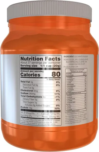 Miniatura 2 de Now EggWhite Proteína en polvo - 1.2 lb.