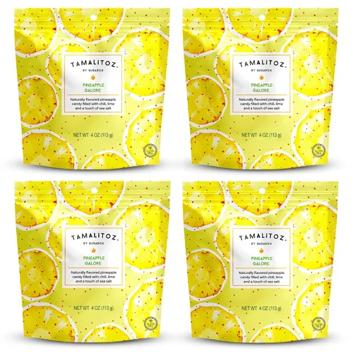 Miniatura 46 de Tamalitoz - Mango para masticar labios, caramelo duro mexicano de mango picante relleno de chile, lima y sal marina, caramelo de fruta hecho a mano