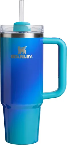 Miniatura 82 de Stanley Quencher H2.0 - Vaso de acero inoxidable con asa, pajilla y tapa FlowState giratoria de 3 posiciones; aislamiento térmico, sin BPA; apto
