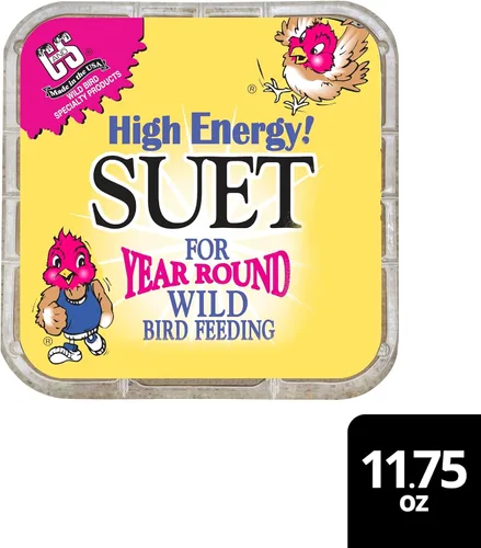 Miniatura 10 de C&S Golosina de Sebo de Alta Energía, Alimento para Aves Silvestres para Pajaros Carpinteros, Trepadores, Carboneros y Agateadores, Paquete de 8