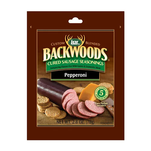 Miniatura 10 de LEM Products Backwoods Bratwurst – Salchicha curada con condimento, ideal para caza silvestre y carne doméstica, sazona hasta 25 libras de carne