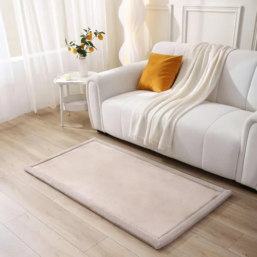Miniatura 12 de Hakuna Matte - Alfombra de juego prémium para bebé de terciopelo coral ultrasuave con espuma viscoelástica, antideslizante, resistente al agua,