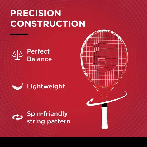 Miniatura 3 de Gamma Sports - Raqueta de tenis juvenil: raqueta de tenis Quick Kids de 19 pulgadas, raquetas de tenis juveniles prestrung para niños y niñas