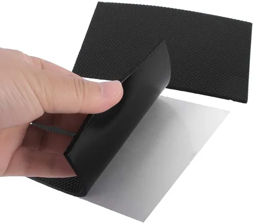 Miniatura 4 de 2 protectores de suelo antideslizantes negros autoadhesivos para muebles, sofá, mesa, silla, almohadillas de goma para estantes, escritorios