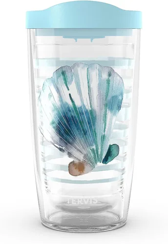 Miniatura 12 de Tervis Traveler - Vaso aislado de triple pared Sara Berrenson de algas marinas profundas mantiene las bebidas frías y calientes, 20 onzas, acero