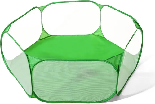 Miniatura 15 de STARBOLO Tienda de campaña para niños con pelotas, plegable para niños pequeños, piscina de pelotas, valla de gateo para interiores y exteriores