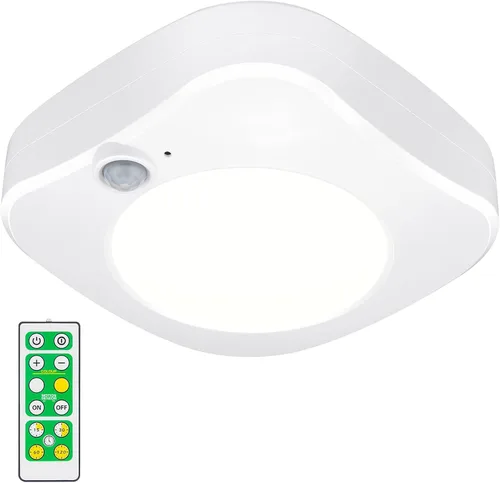 Miniatura 14 de BIGMONAT: lámpara LED de techo inalámbrica, luz de ducha RGB accionada a pilas con control remoto y temporizador, cambio de color, regulable