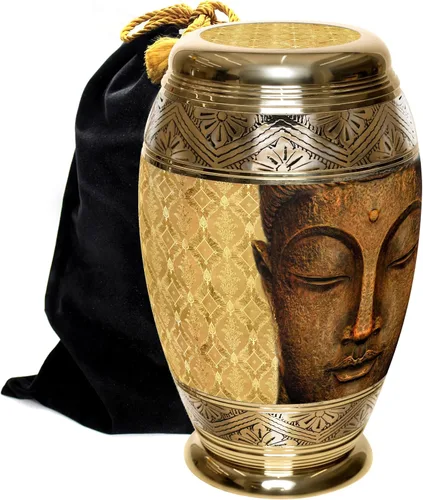 Miniatura 19 de Urna de cremación de cruz negra para cenizas hombre adulto – Urnas de cremación personalizadas para cenizas humanas, urnas decorativas para hombre