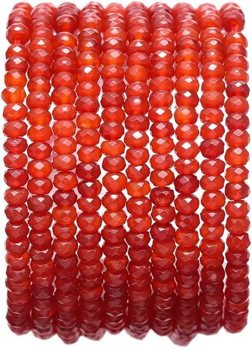 Miniatura 61 de BEADIA Cuentas Facetadas de Piedra Natural Amazonita Rondelle 3x4mm Cuentas Semipreciosas Sueltas para Hacer Joyas 38cm
